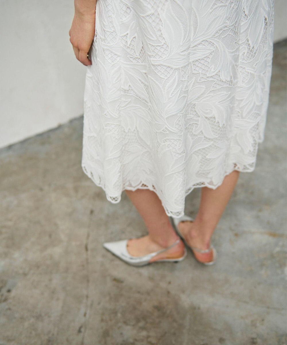 GRACE CONTINENTAL ケミカルリーフドレス 