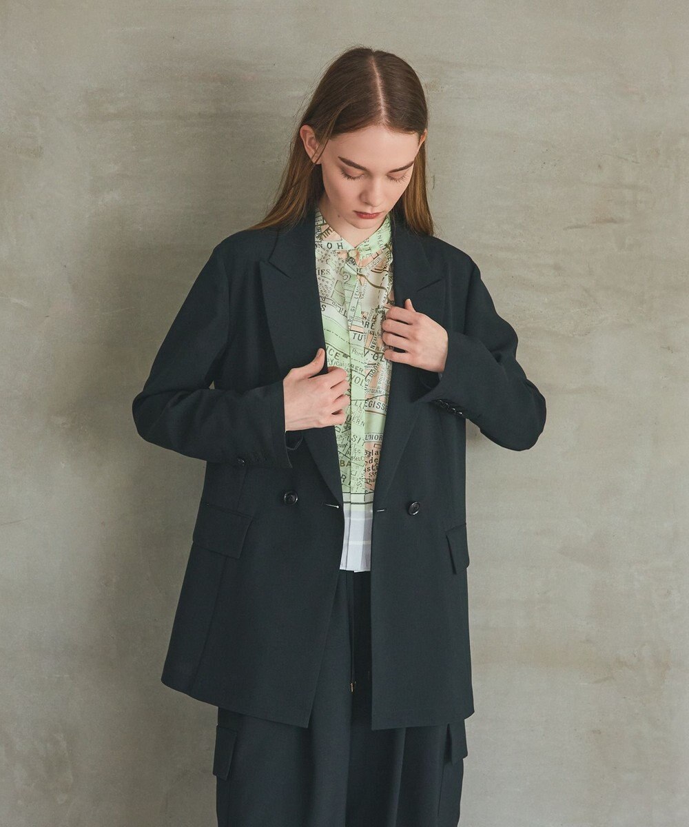 GRACE CONTINENTAL ダブルブレストライトジャケット 