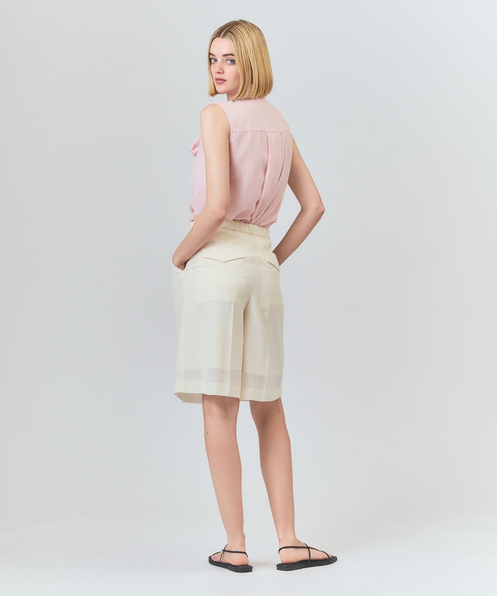 GRACE CONTINENTAL リネンライクシアーパンツ