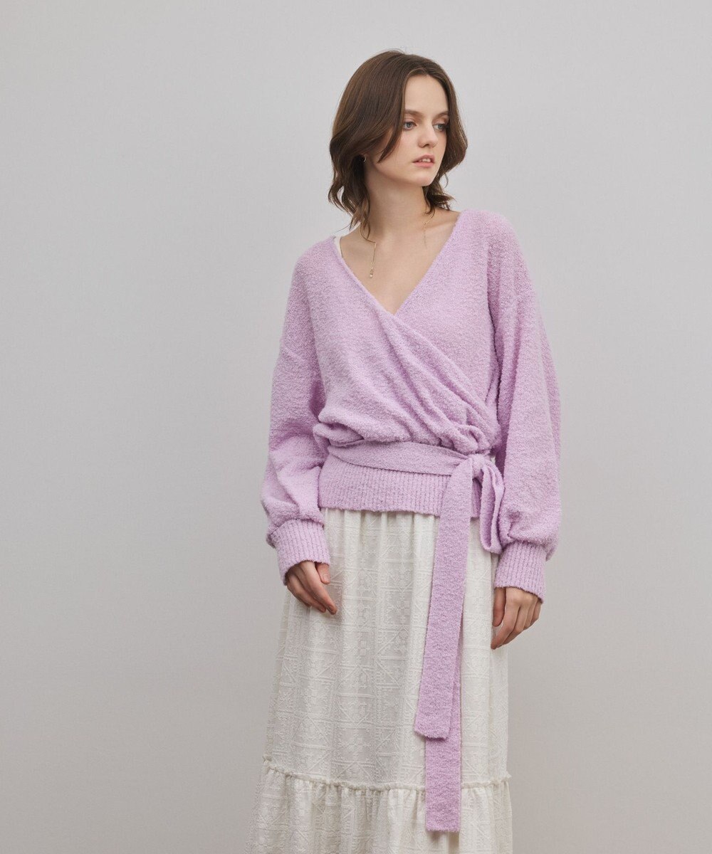 GRACE CONTINENTAL カシュクールニットトップ 