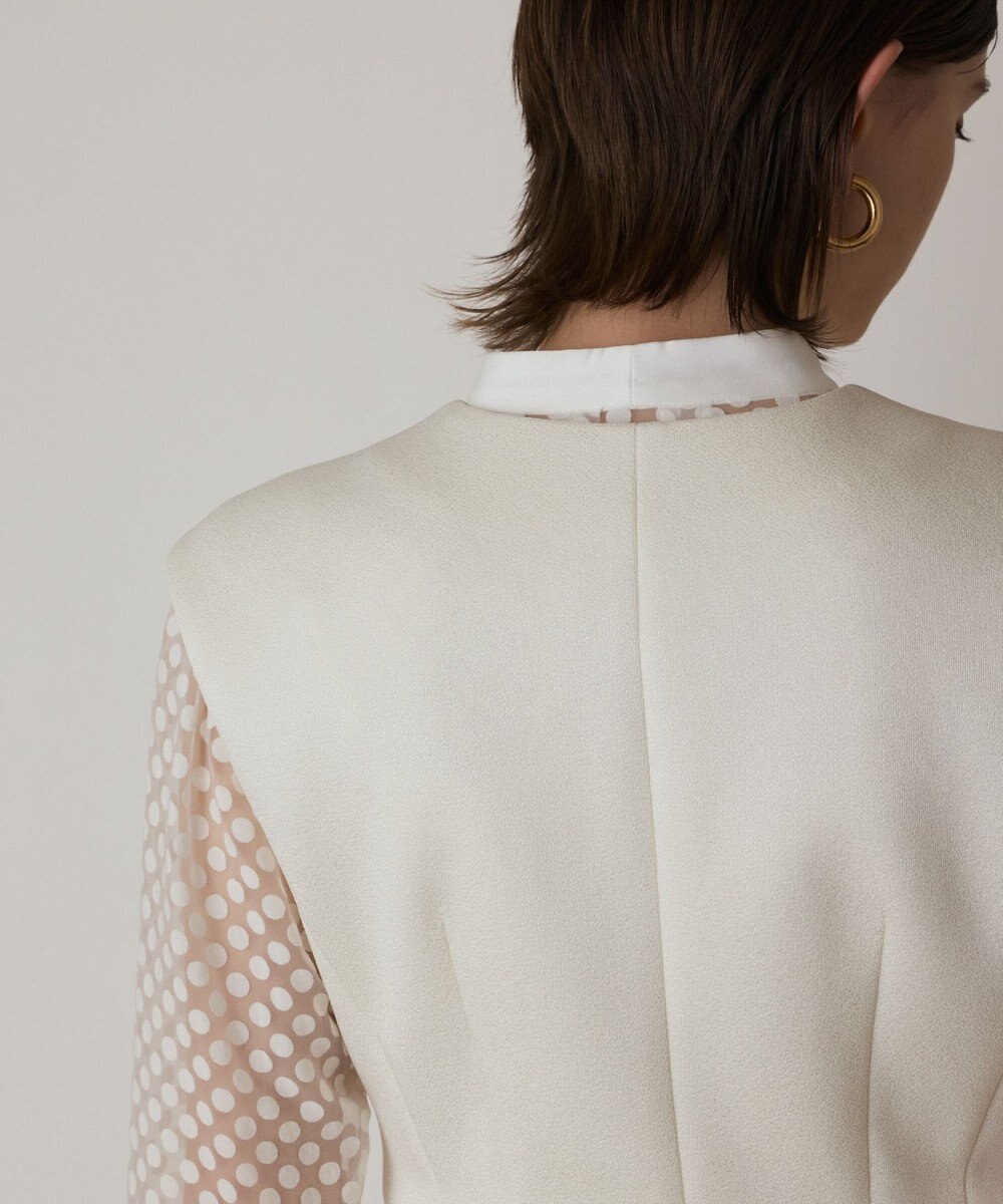 GRACE CONTINENTAL ダンボールニットジレジャケット 