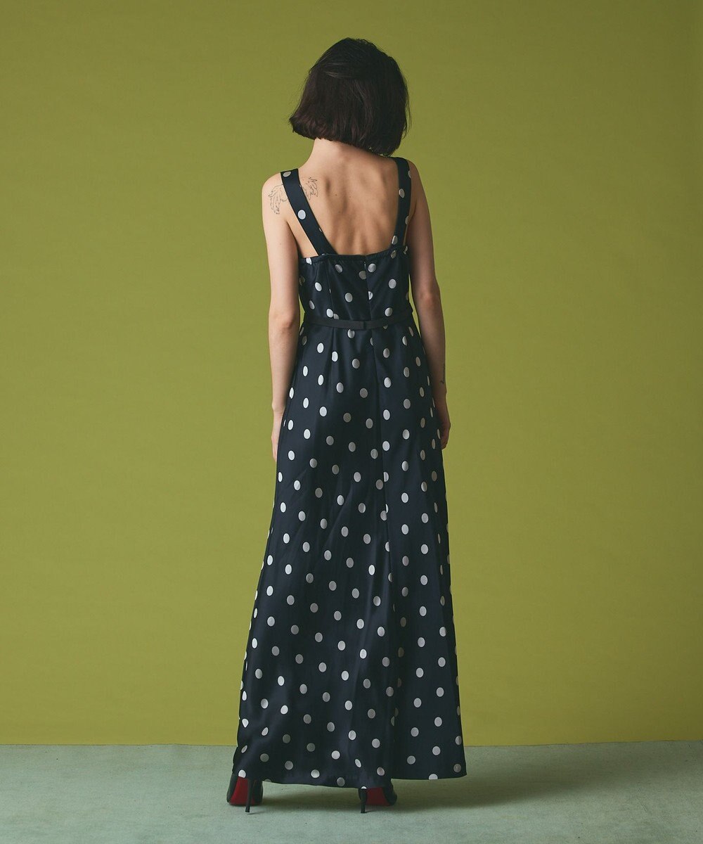 GRACE CONTINENTAL ドットジャガードドレス