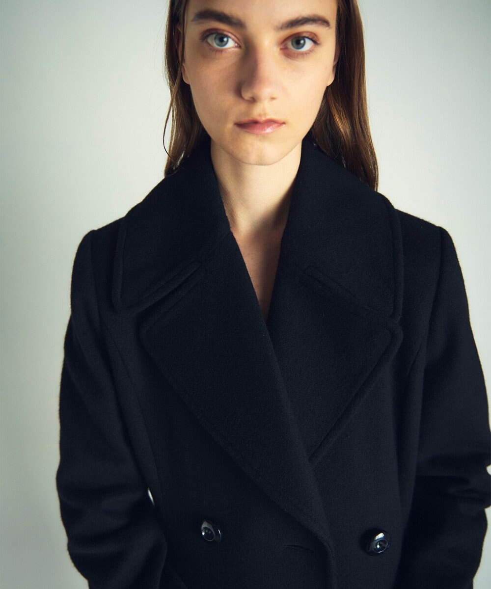 GRACE CONTINENTAL 刺繍ウールコート 