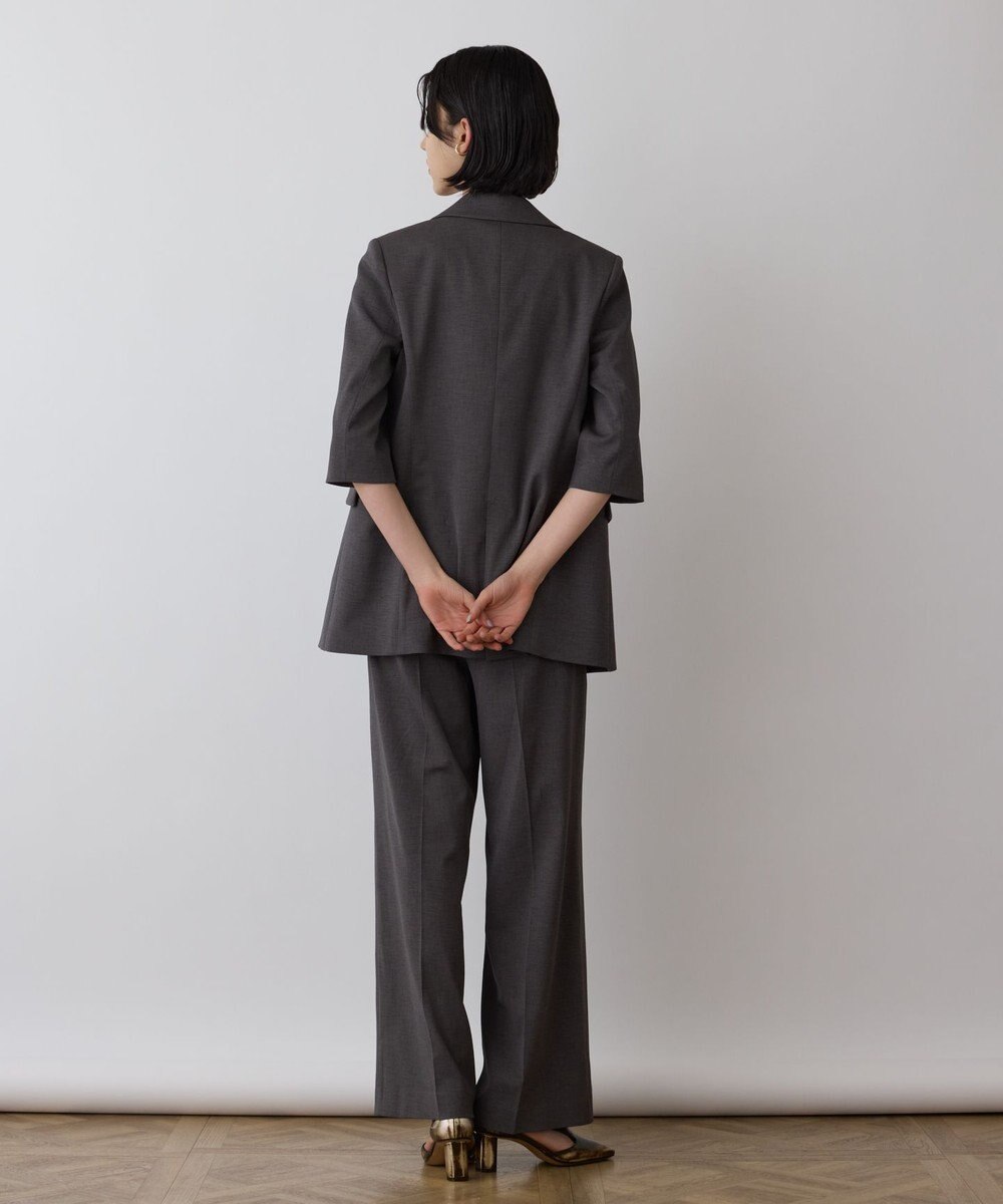 GRACE CONTINENTAL スラブストレッチタックパンツ 