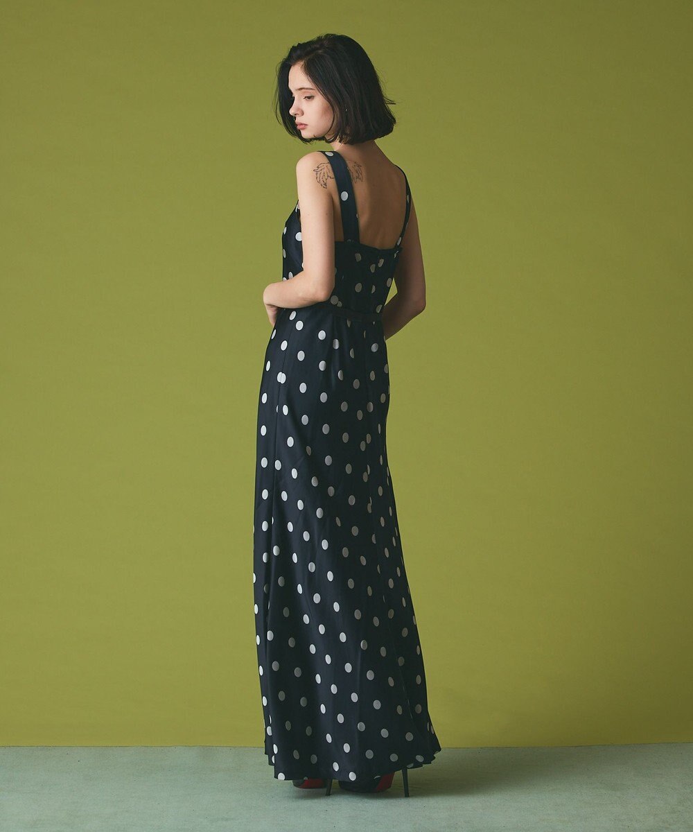 GRACE CONTINENTAL ドットジャガードドレス