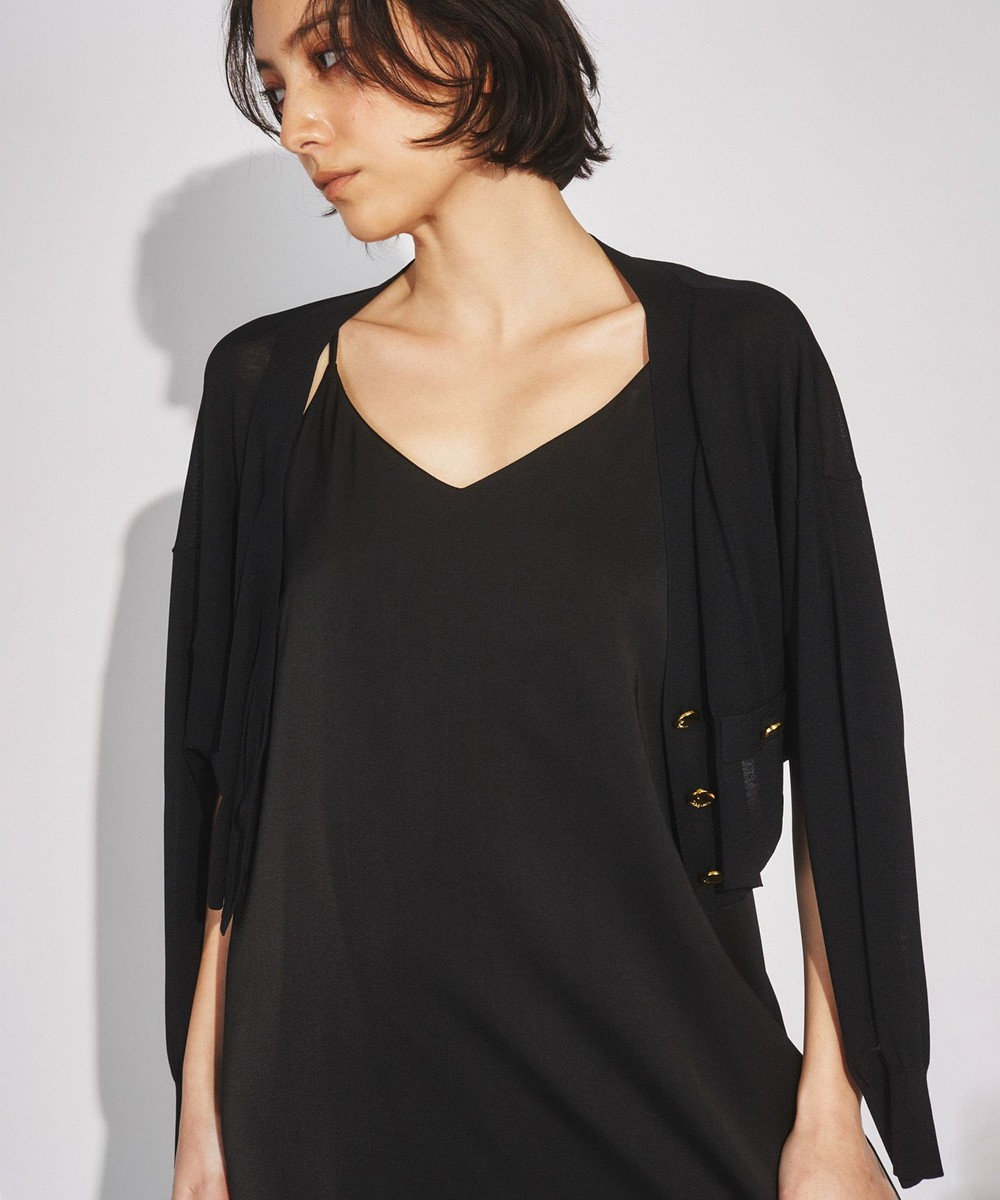 GRACE CONTINENTAL ショートルーズニットカーディガン