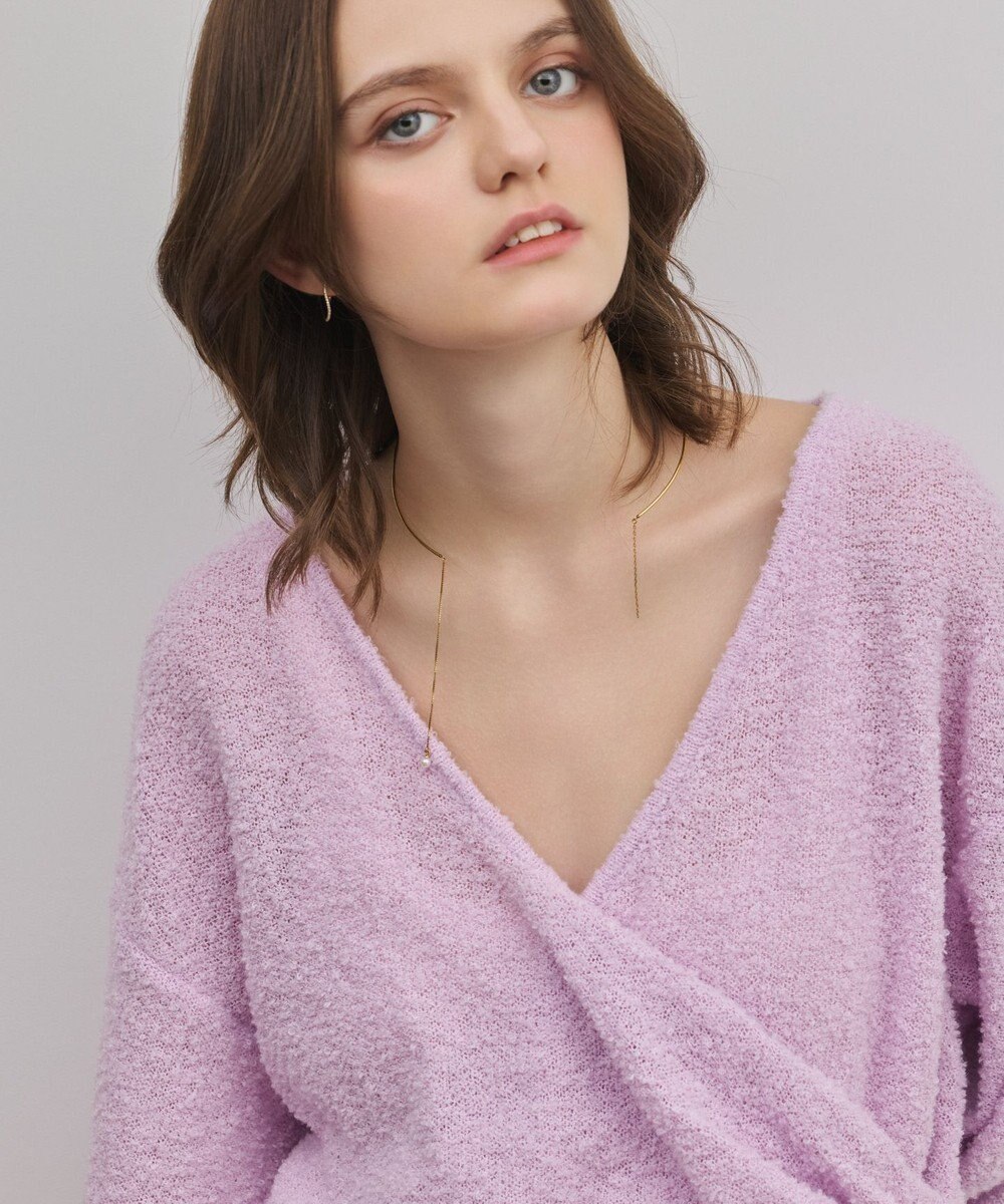 GRACE CONTINENTAL カシュクールニットトップ 