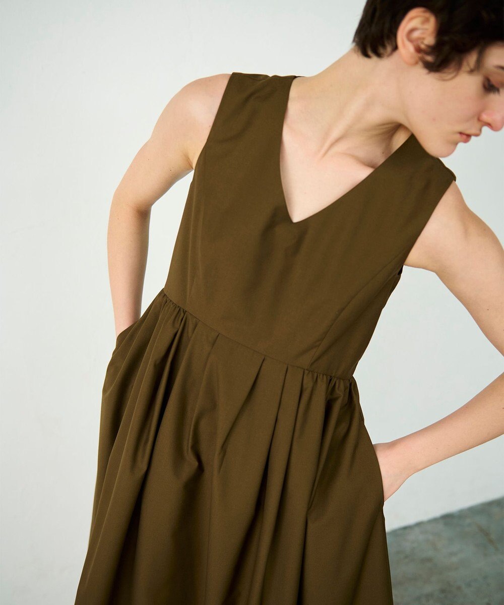 GRACE CONTINENTAL タックフレアロングワンピース