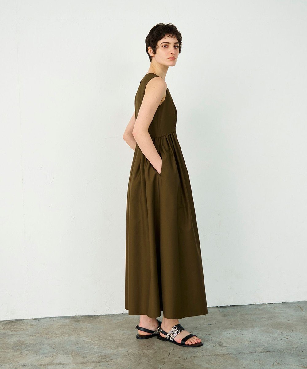 GRACE CONTINENTAL タックフレアロングワンピース