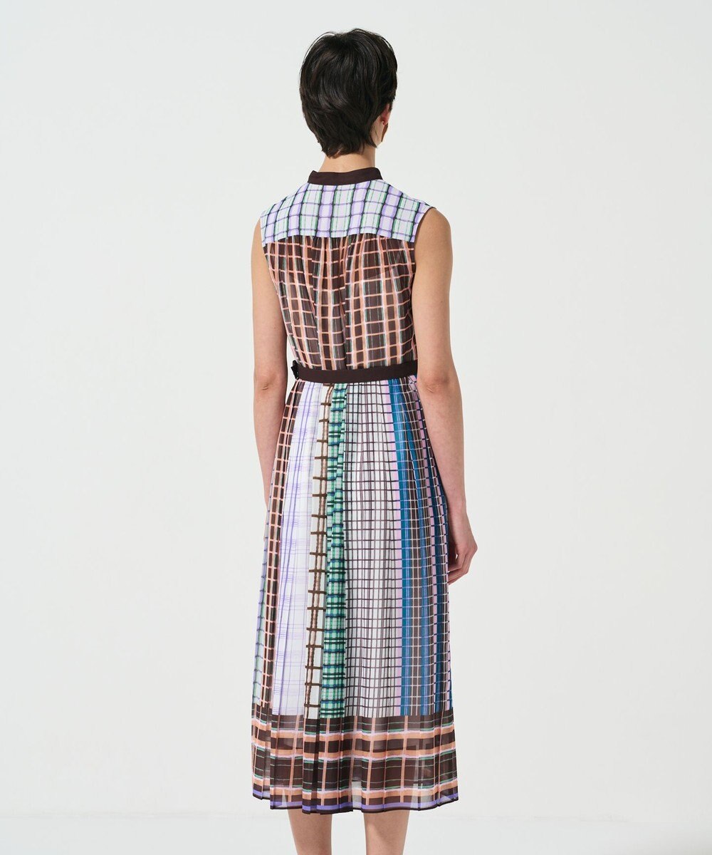 GRACE CONTINENTAL マルチチェックワンピース 