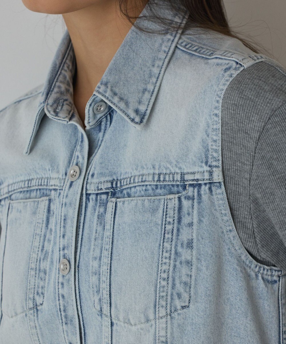 GRACE CONTINENTAL デニムロングジレワンピース 