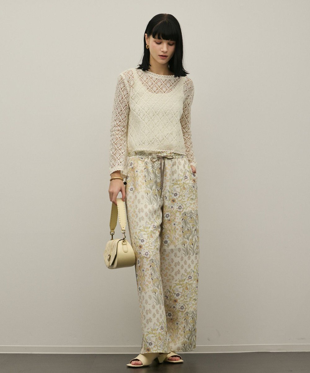 GRACE CONTINENTAL プリントイージーパンツ 