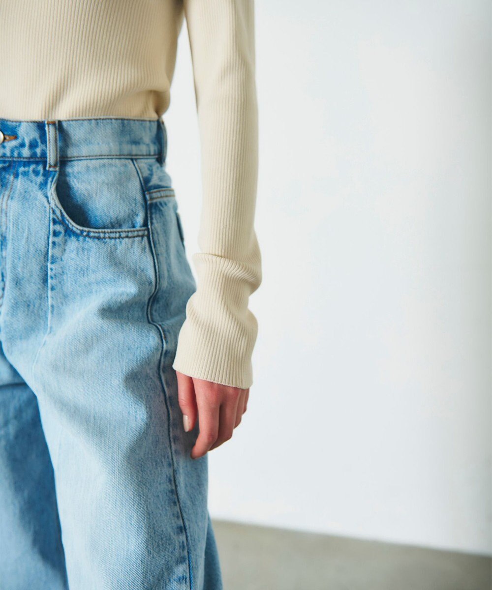 GRACE CONTINENTAL リブスクエアニットトップ 