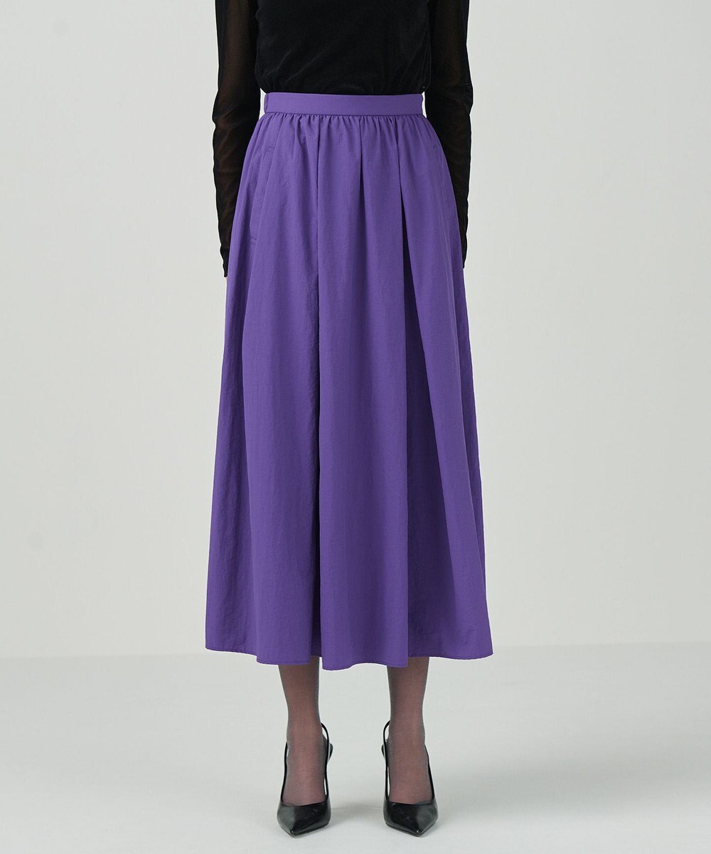 GRACE CONTINENTAL タックギャザータフタスカート 