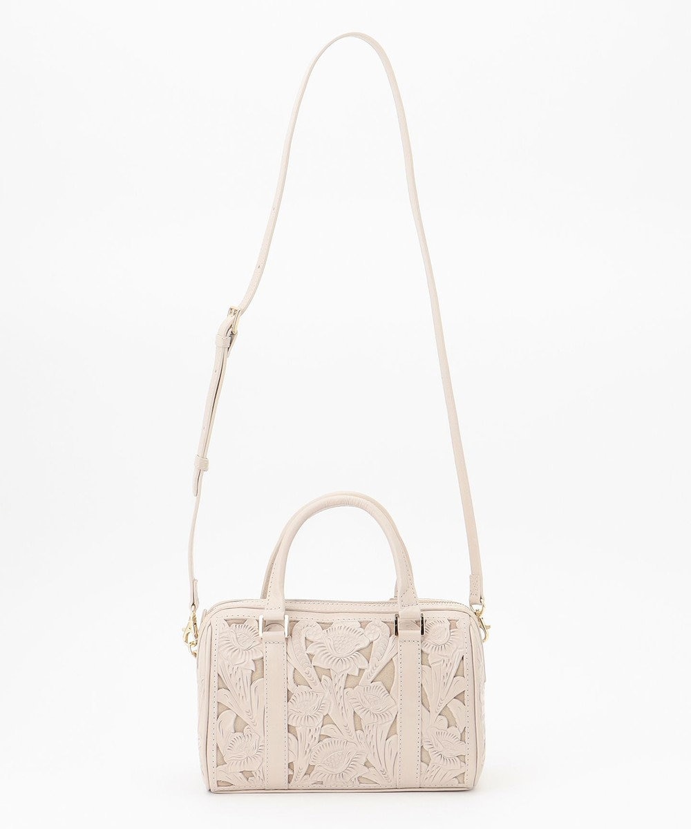 GRACE CONTINENTAL CutworkBostonBag エクリュ