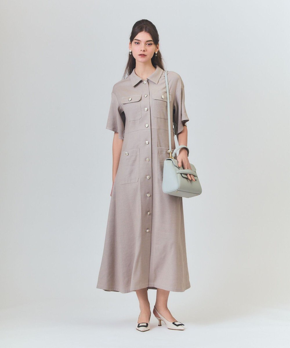 GRACE CONTINENTAL リネンデニムライクワンピース 