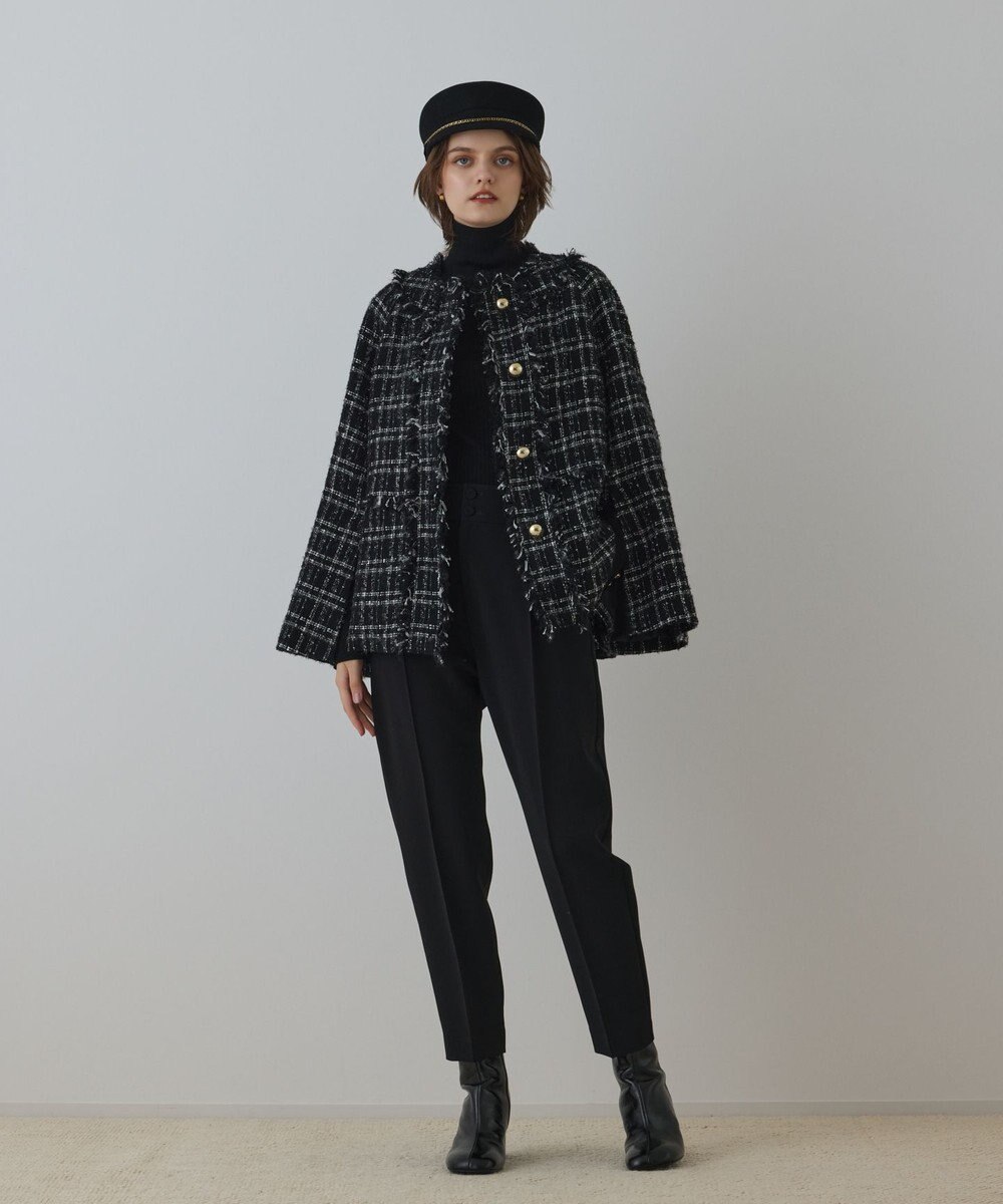 GRACE CONTINENTAL ハイウエストテーパードパンツ 