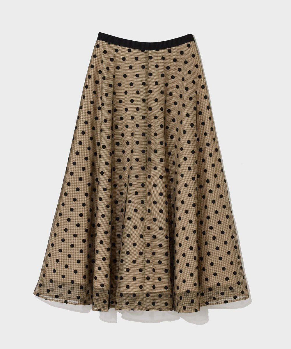 GRACE CONTINENTAL ドットembチュールスカート 