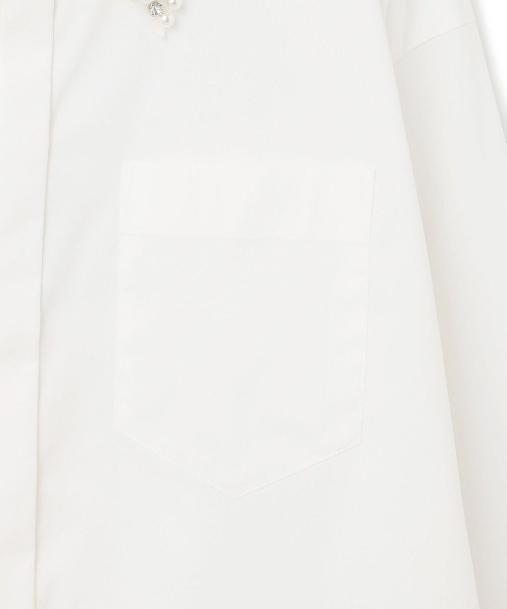 GRACE CONTINENTAL ビジューカラーシャツ 