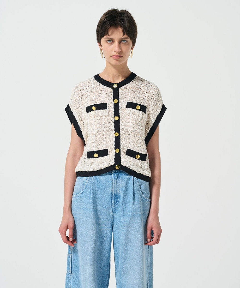 GRACE CONTINENTAL ショートニットベスト