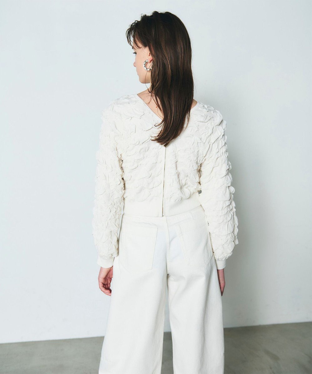 GRACE CONTINENTAL フクレジャガードニットトップ 