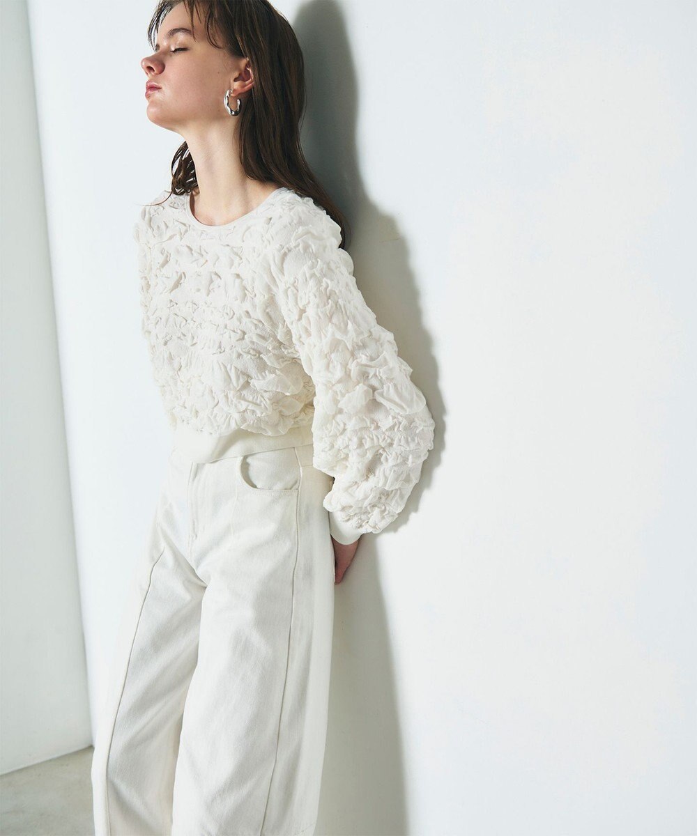 GRACE CONTINENTAL フクレジャガードニットトップ 