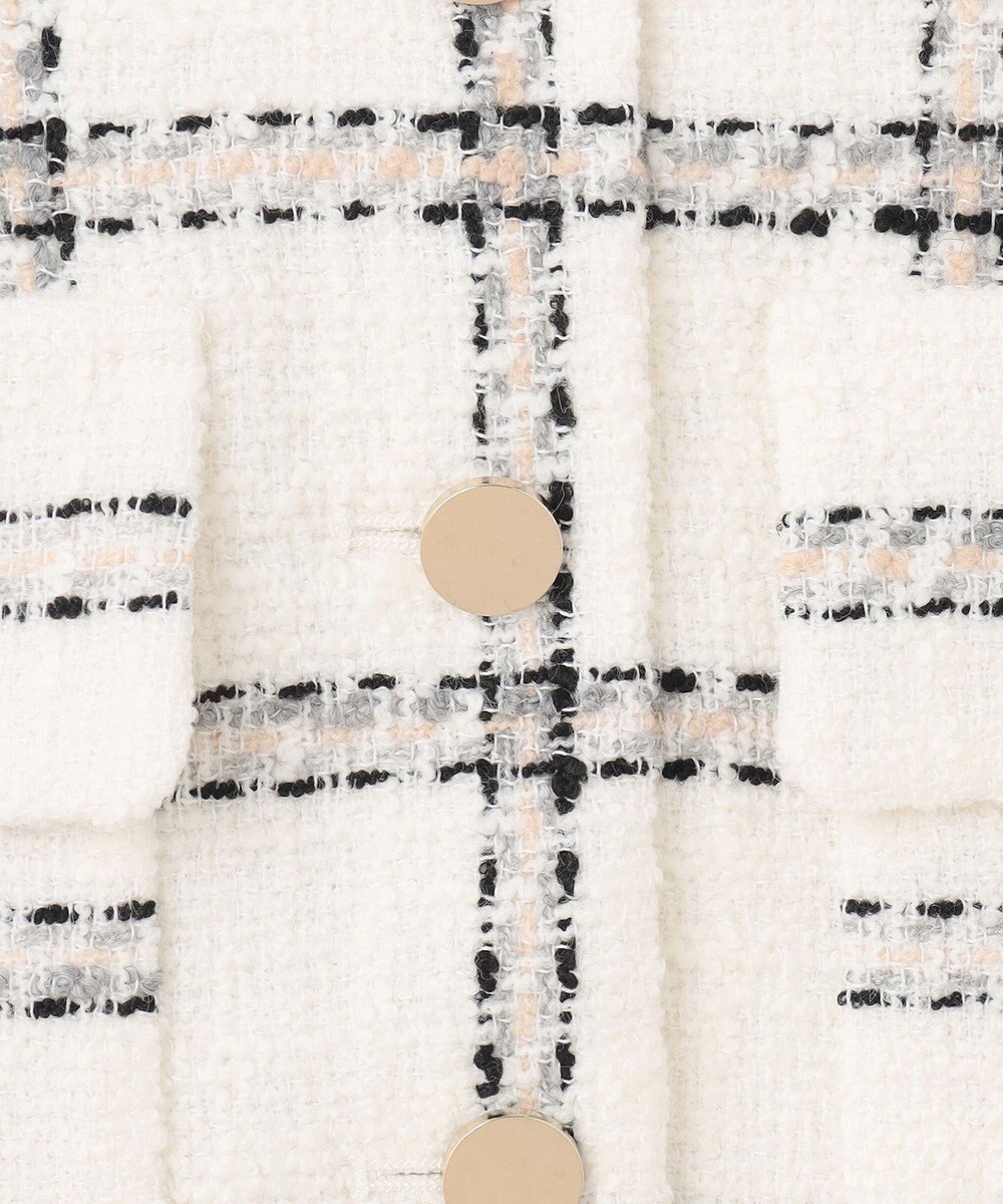 GRACE CONTINENTAL チェックツイードショートジャケット 