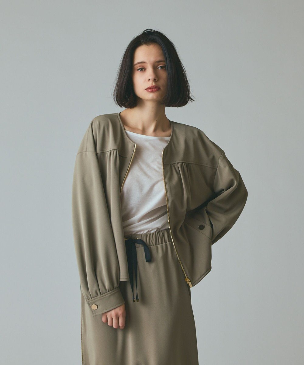 GRACE CONTINENTAL トリアセジャージジャケット 