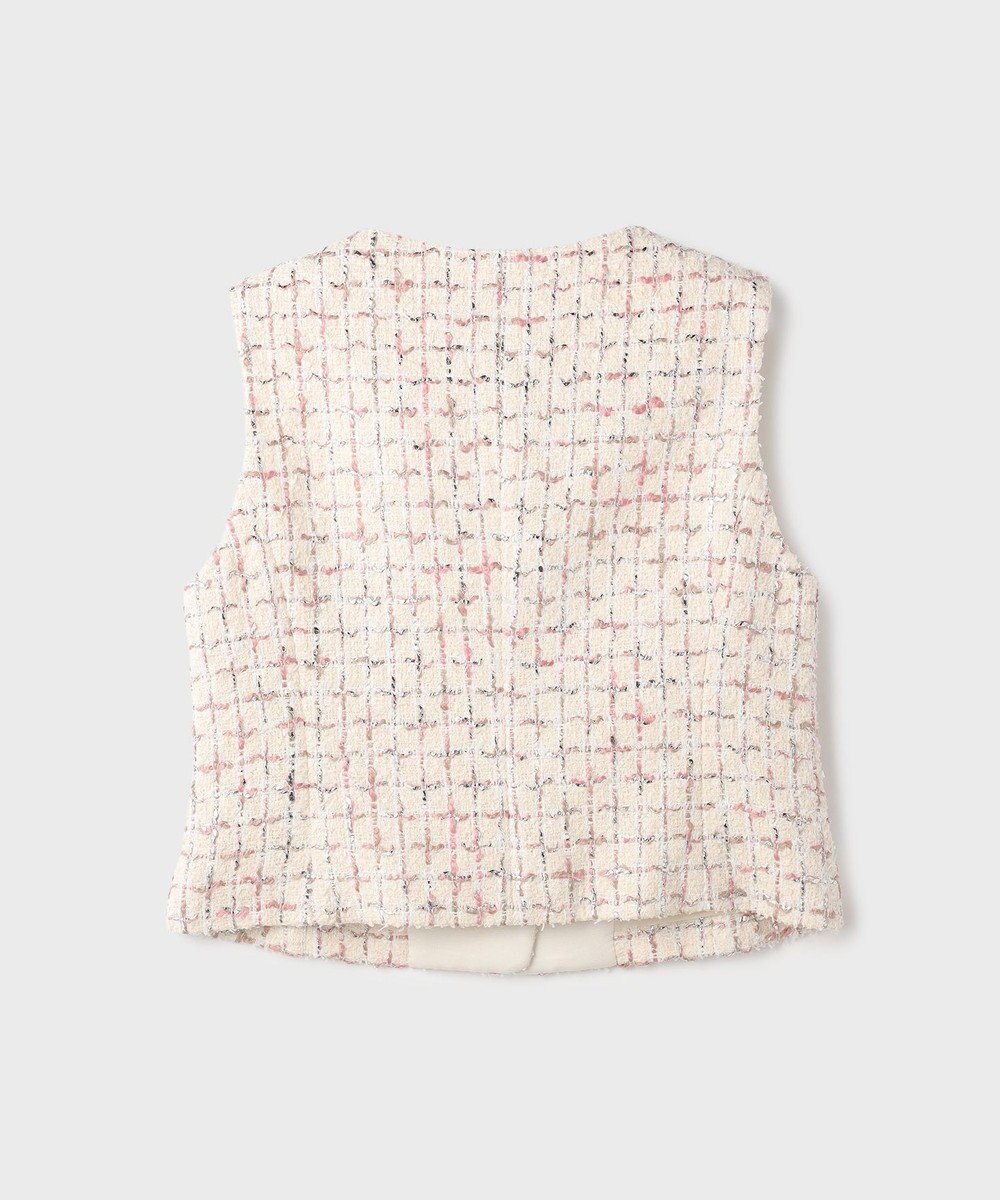 GRACE CONTINENTAL ツイードチェックジレ 