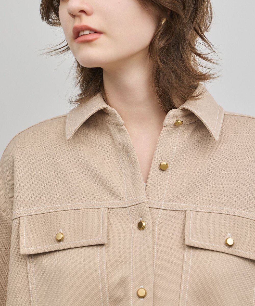 GRACE CONTINENTAL ジャージビッグシャツ 