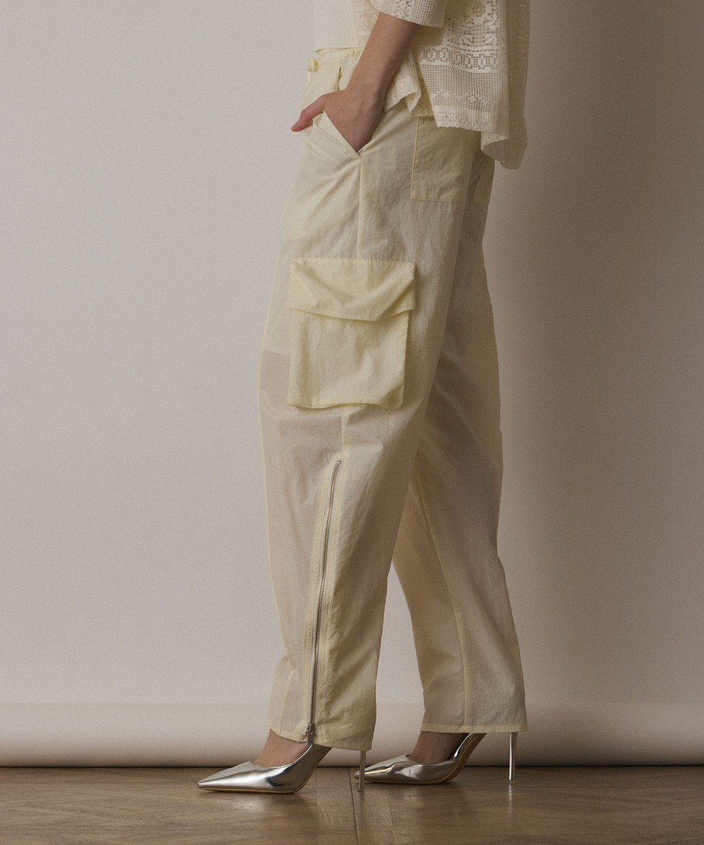 GRACE CONTINENTAL ナイロンジップカーゴパンツ 