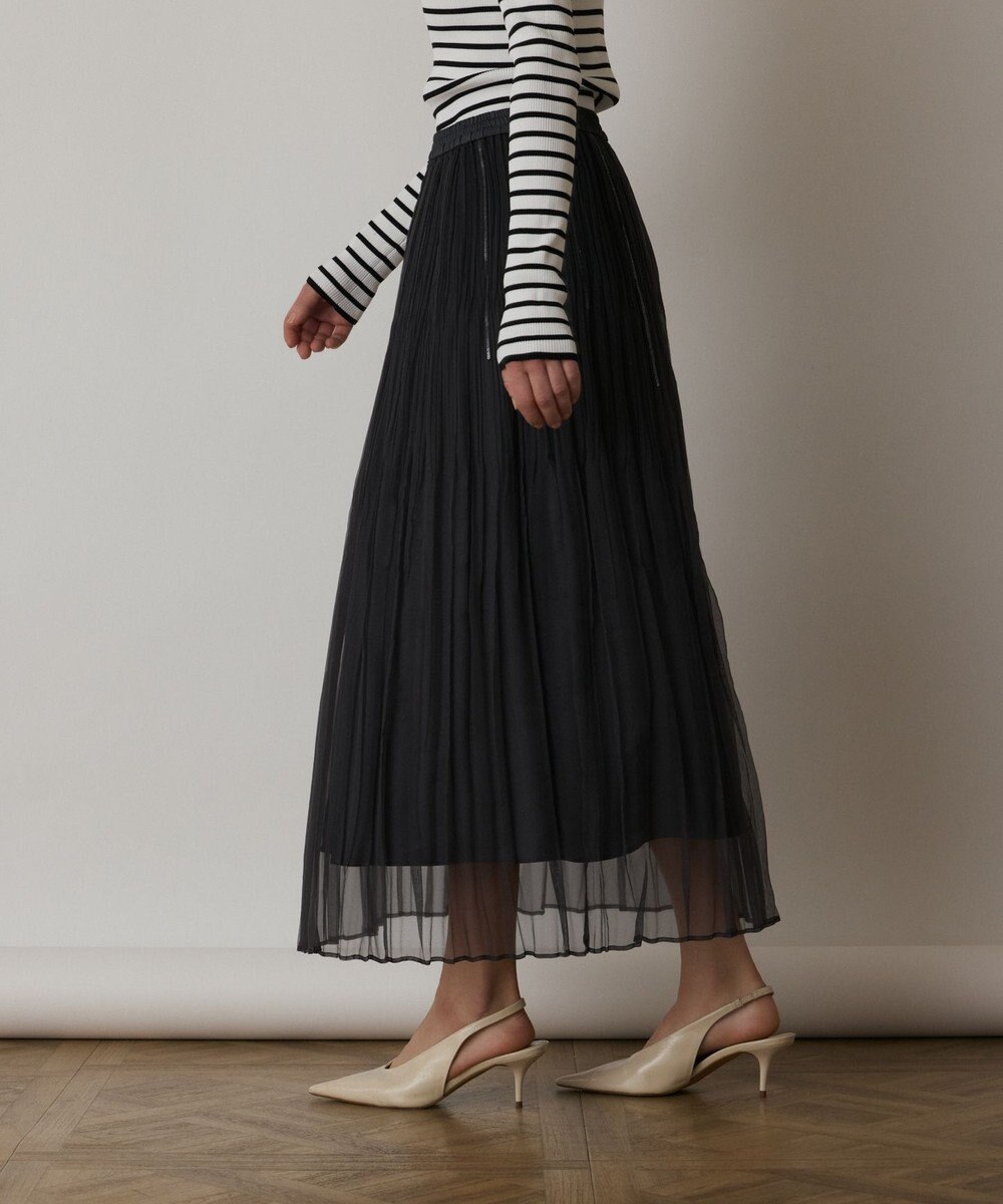 GRACE CONTINENTAL オーガンスパンコールスカート 