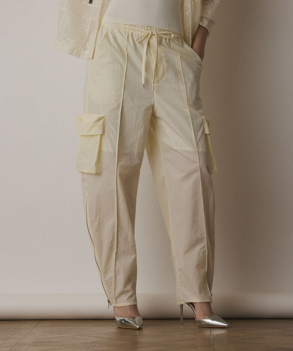 GRACE CONTINENTAL ナイロンジップカーゴパンツ