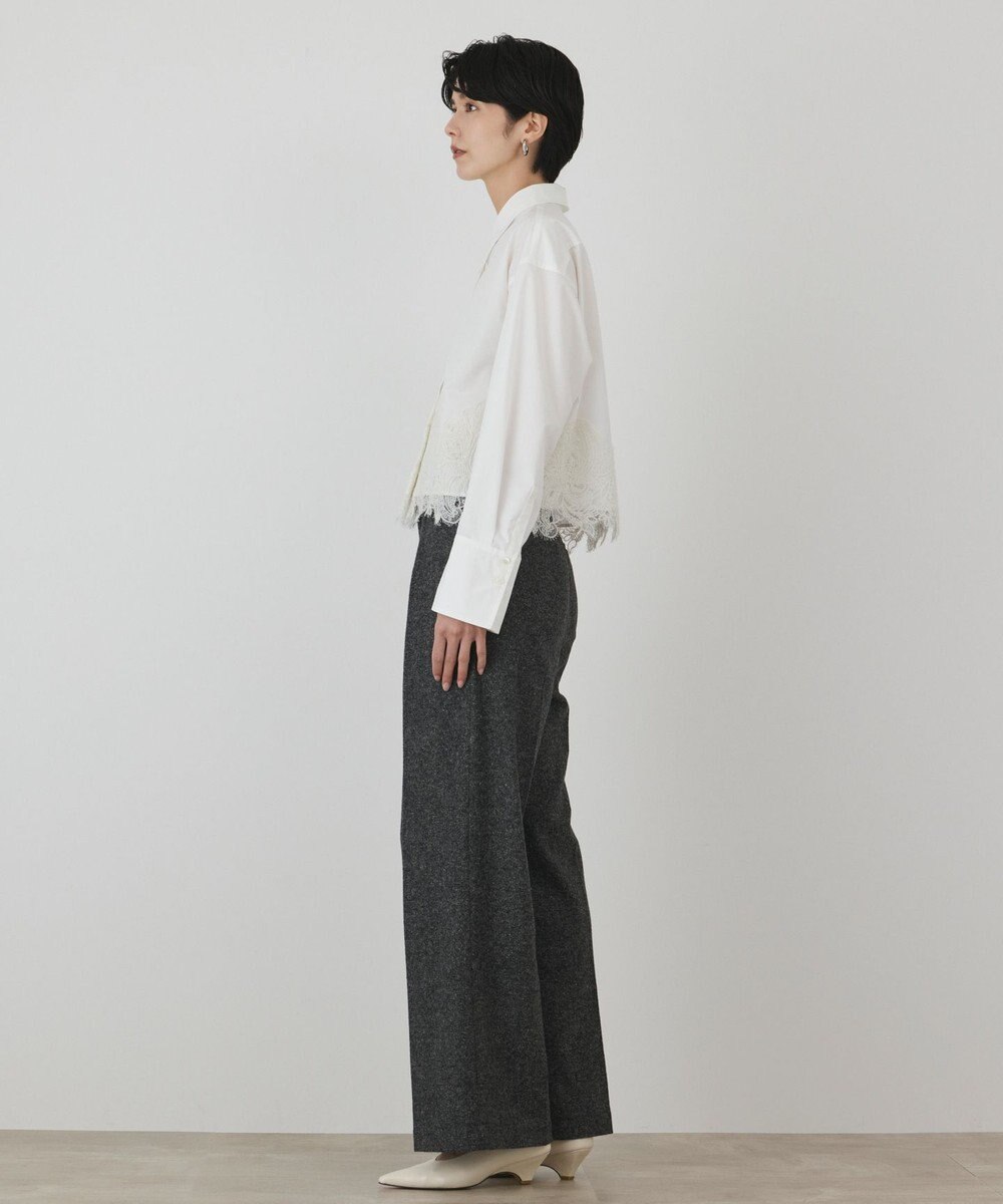 GRACE CONTINENTAL レースヘムシャツ 