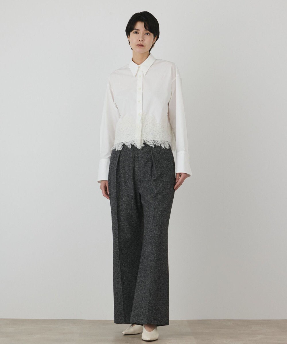 GRACE CONTINENTAL レースヘムシャツ 
