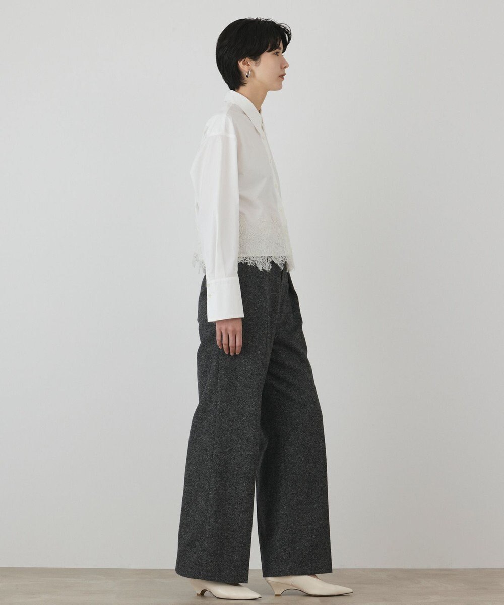GRACE CONTINENTAL レースヘムシャツ 