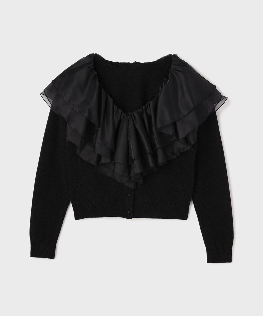 GRACE CONTINENTAL フリルニットカーディガン 