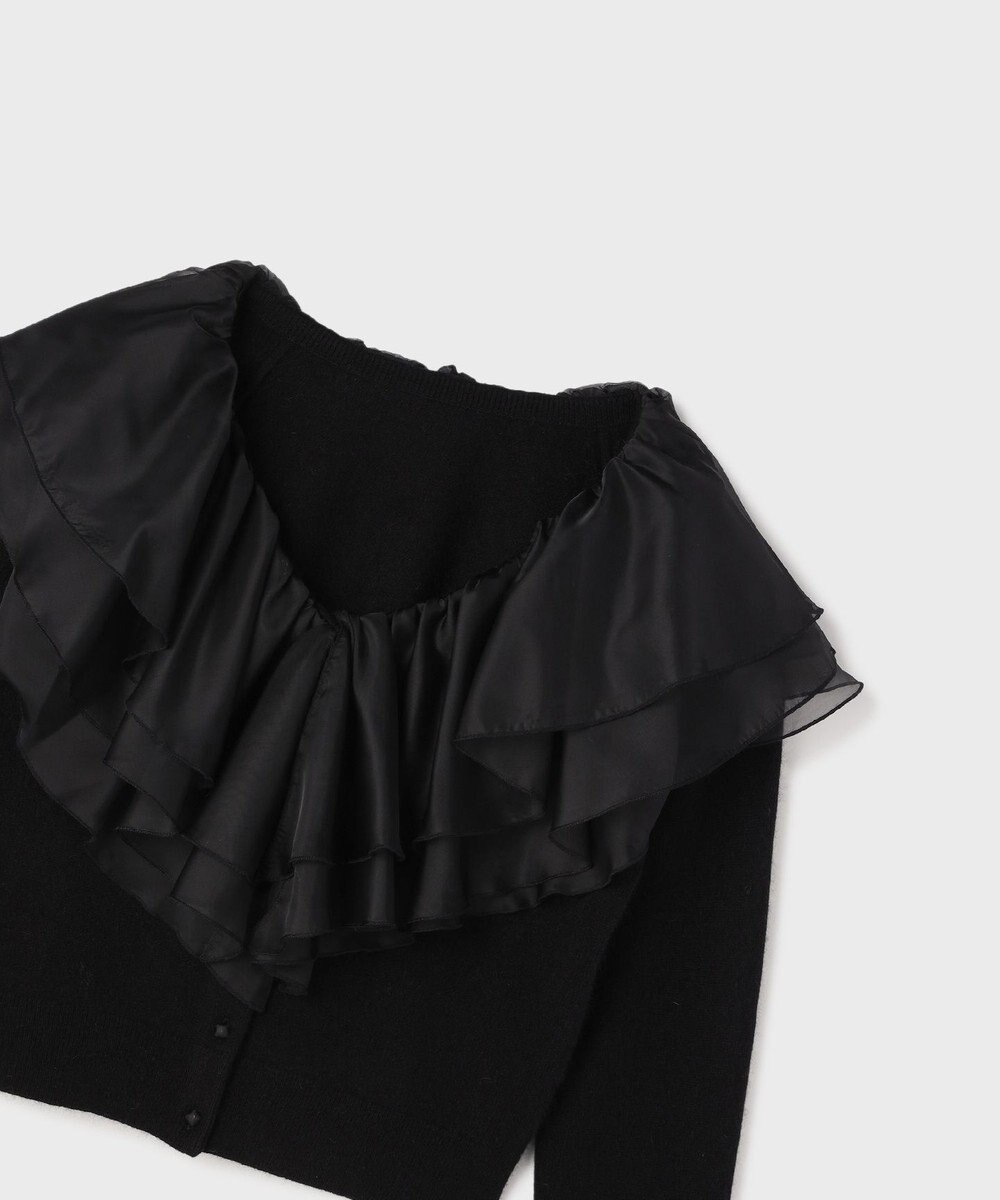 GRACE CONTINENTAL フリルニットカーディガン 