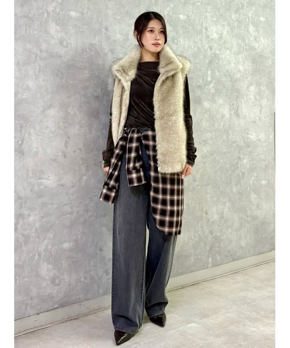 GRACE CONTINENTAL フェイクファージレ 