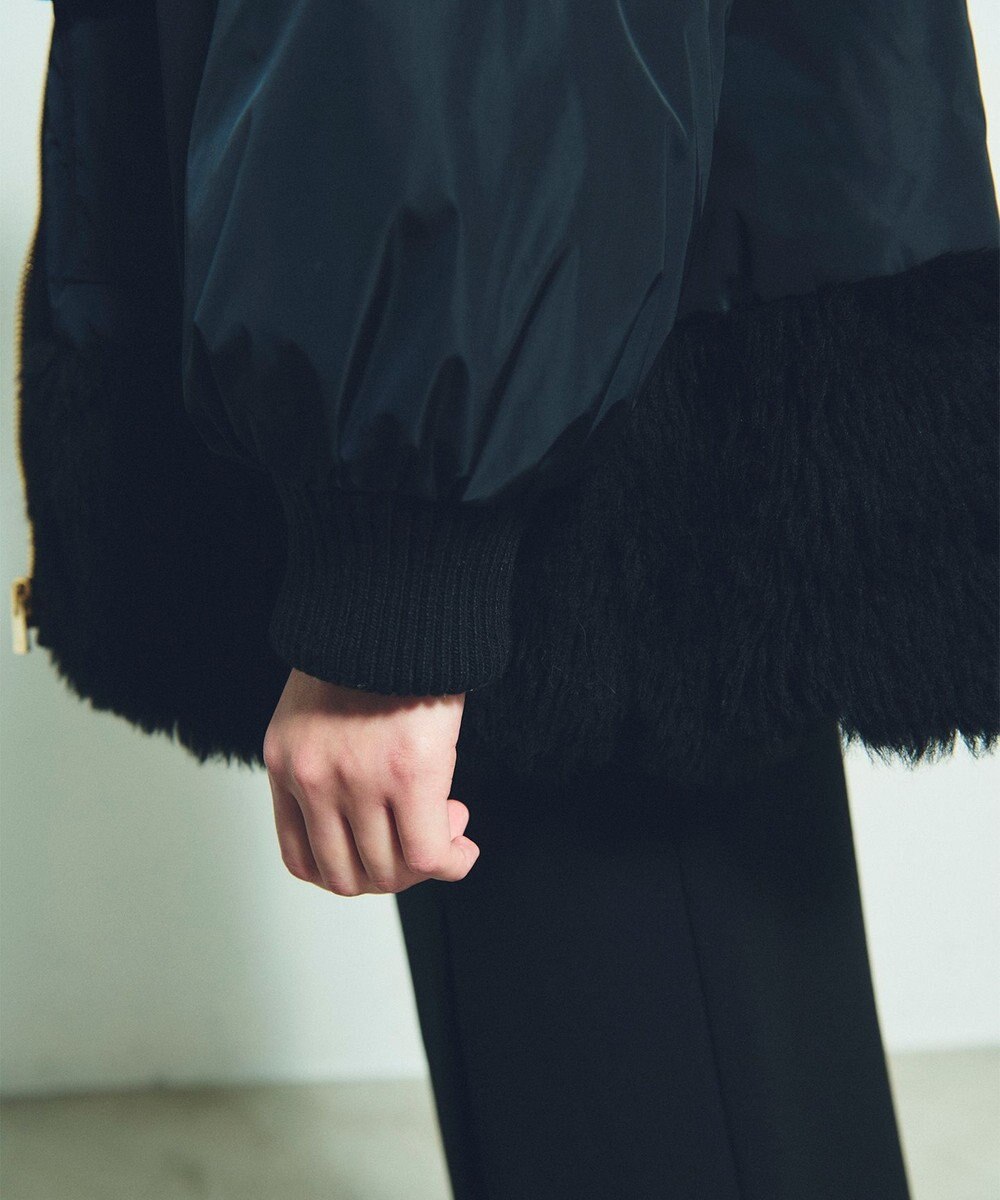 GRACE CONTINENTAL ボアコンビダウンジャケット 