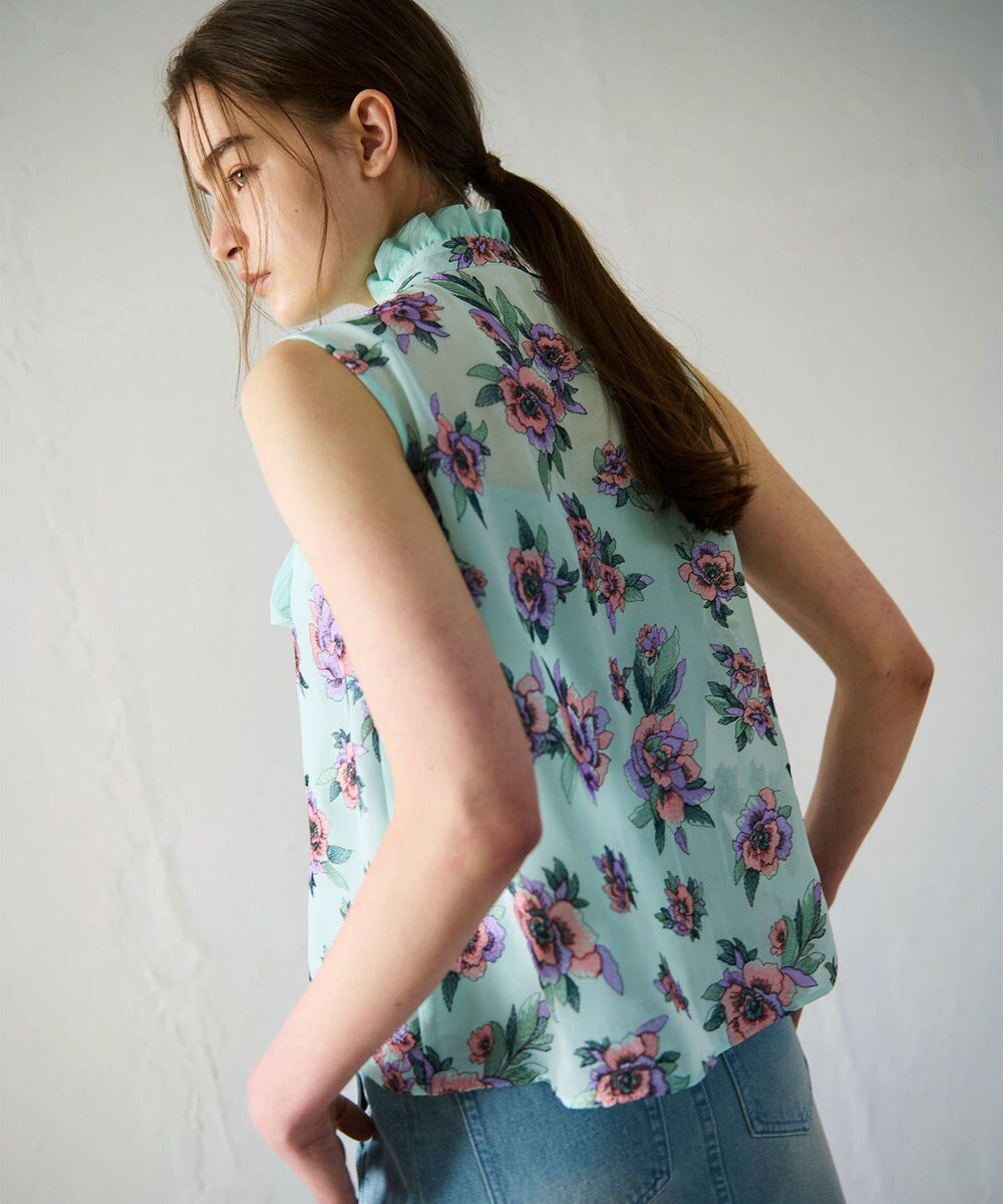 GRACE CONTINENTAL エスニックフラワー刺繍トップ 