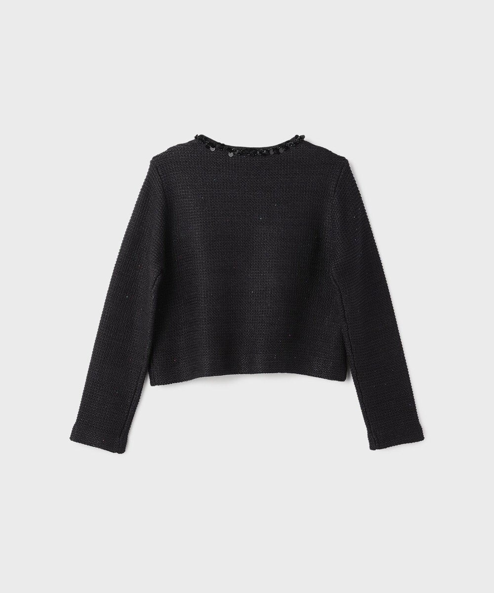 GRACE CONTINENTAL ブレードツイードニットジャケット 