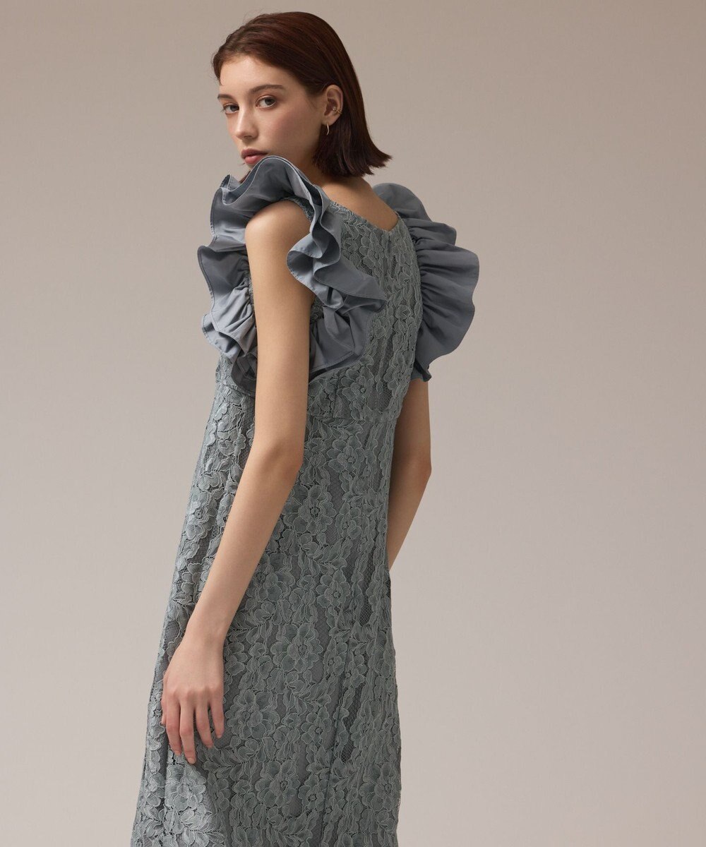 GRACE CONTINENTAL フリルレースワンピース 