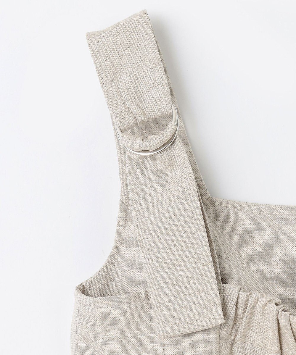 GRACE CONTINENTAL 麻調ベルトサロペット