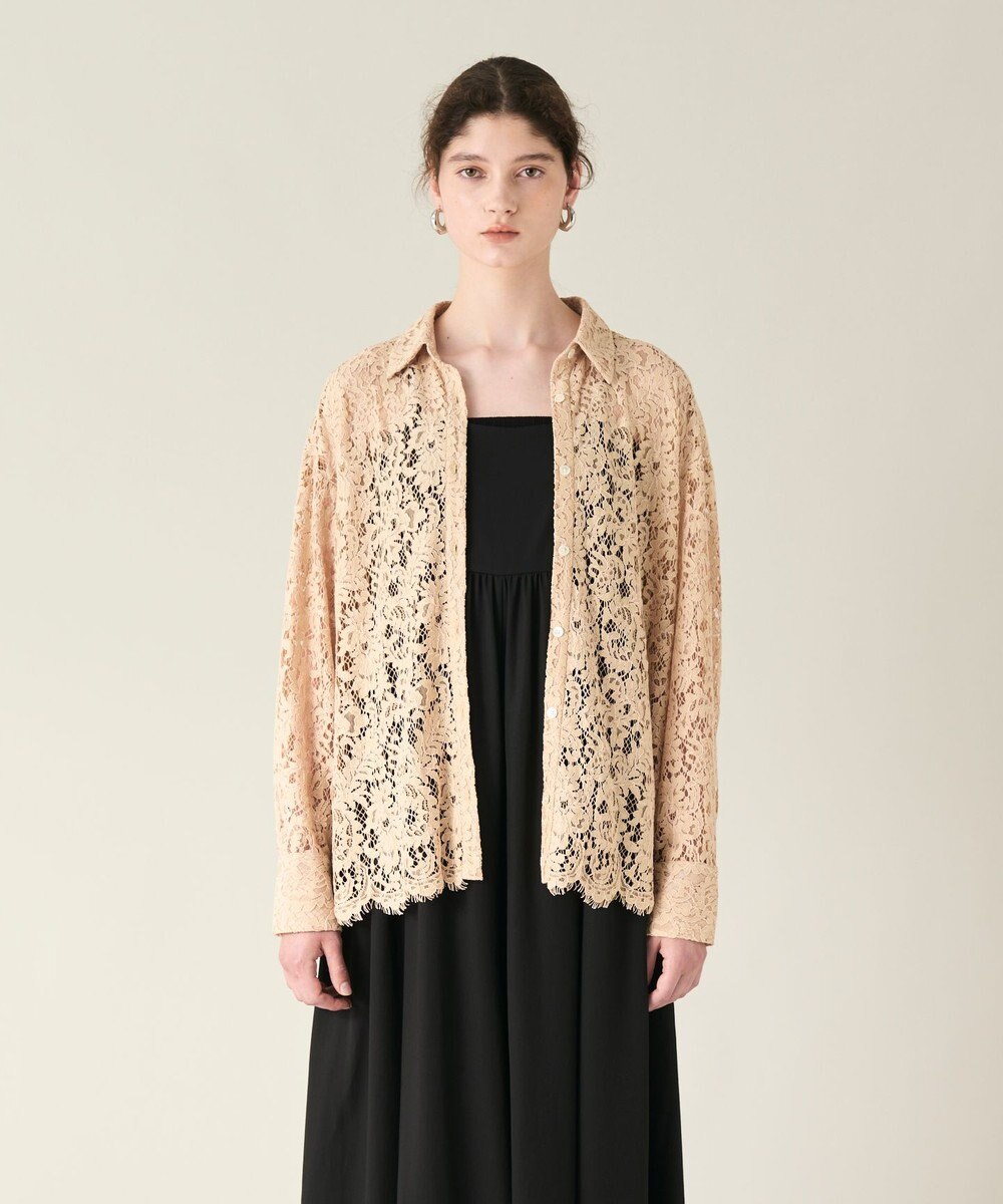 GRACE CONTINENTAL コードレースオーバーシャツ