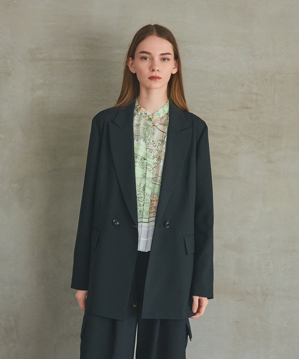 GRACE CONTINENTAL ダブルブレストライトジャケット 