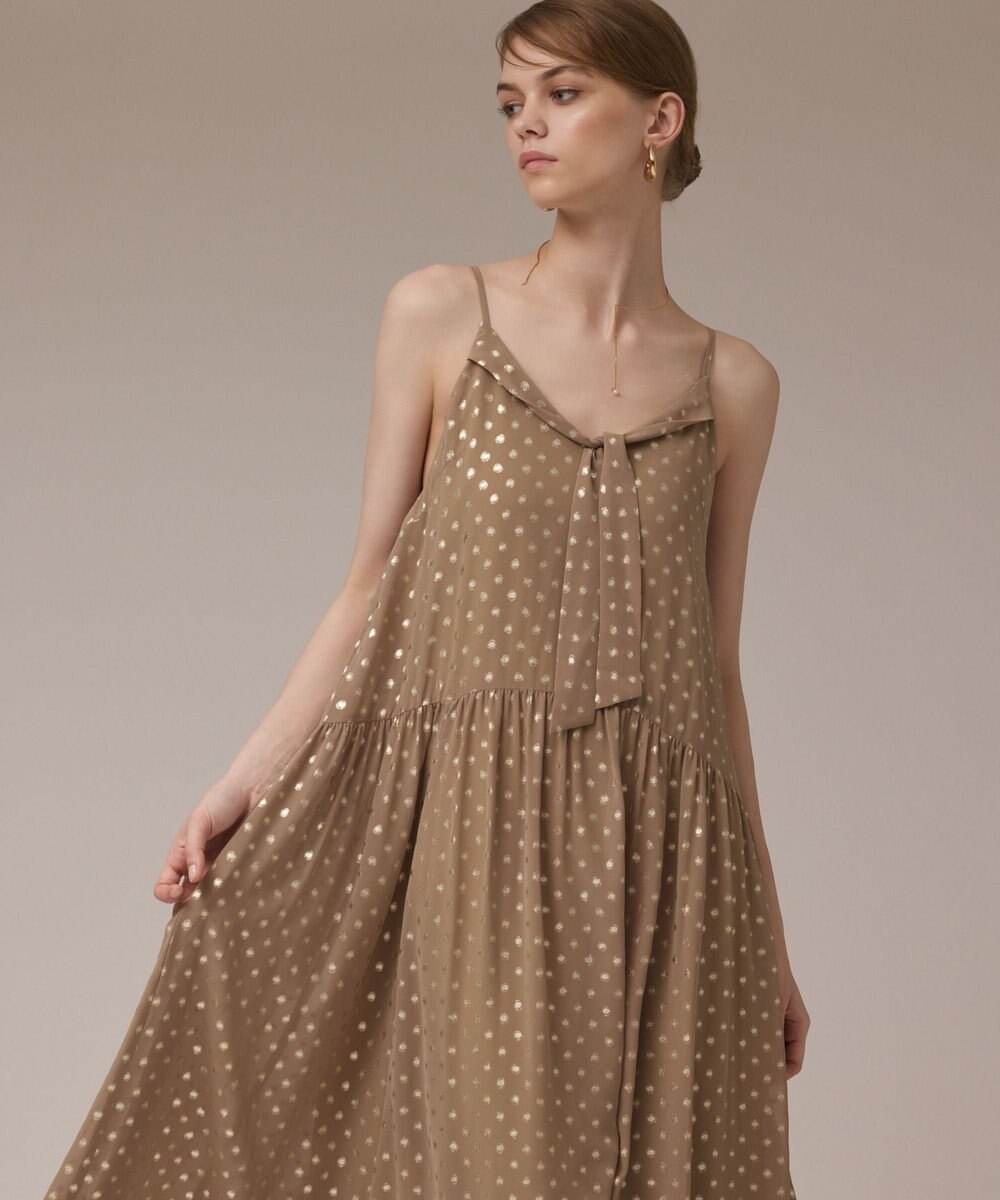 GRACE CONTINENTAL フォイルドットキャミワンピース 