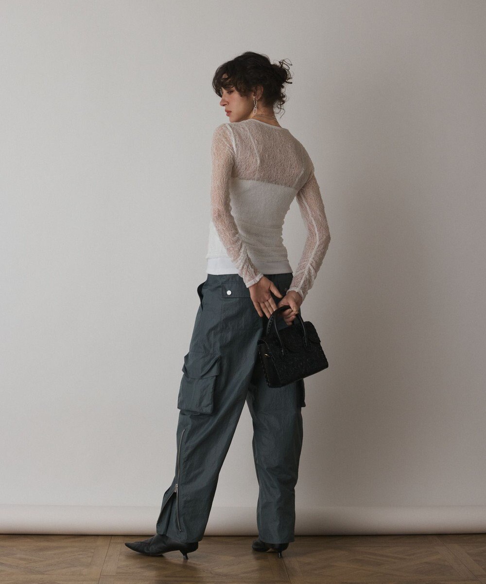 GRACE CONTINENTAL シアーレースカットトップ