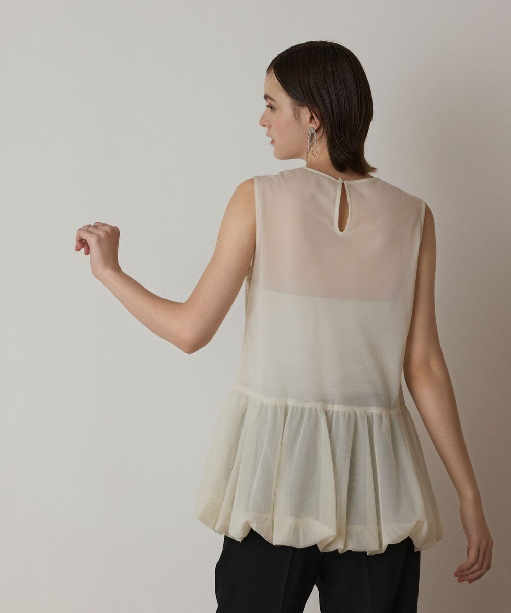 GRACE CONTINENTAL バルーンチュールトップ