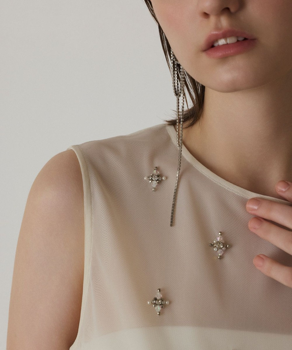 GRACE CONTINENTAL バルーンチュールトップ